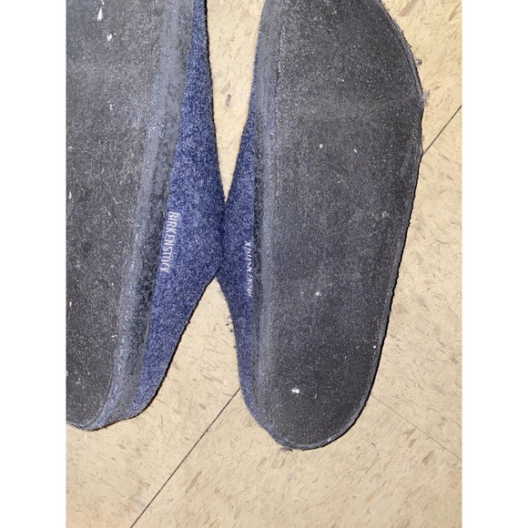 Birkenstock Zermatt Dark Blue Wool Felt‎ Sandals Slippers Size 46 US 13 - Picture 7 of 11
